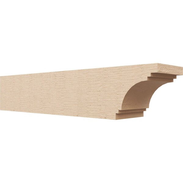 Ekena Millwork 4in. W x 4in. H x 20in. L Pescadero Woodgrain TimberThane Rafter Tail, Primed Tan RFTUR04X04X20PECRCPR - main